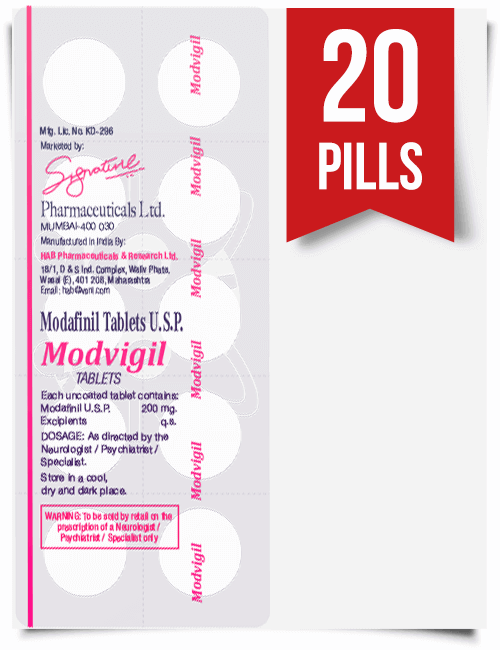 Modvigil 200 mg x 20 Pills