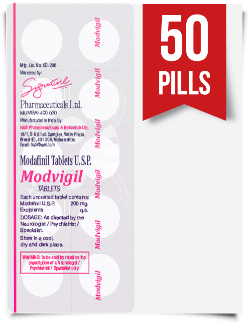 Modvigil 200 mg x 50 Pills