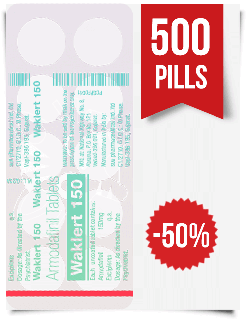 Waklert 150 mg x 500 Tablets