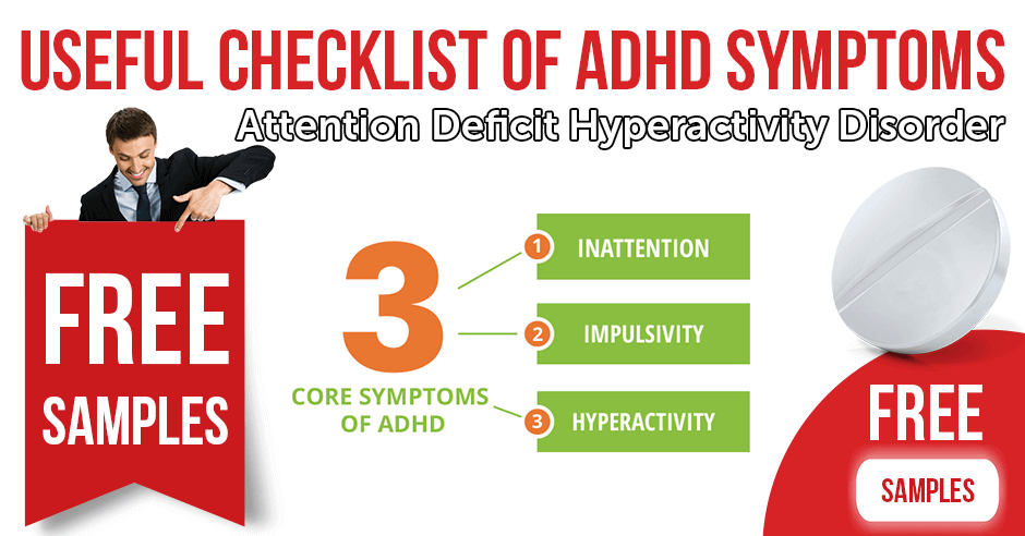 Useful checklist of attention deficit hyperactivity disorder (ADHD) symptoms