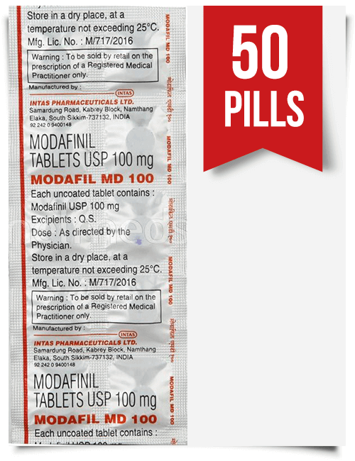 Order Modafil MD 100mg Indian Modafinil 50 Tabs at ModafinilXL Pharmacy Online