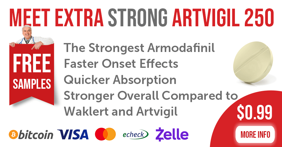 Purchase Extra Strong Armodafinil Artvigil 250mg Online